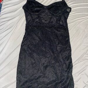 Sheer Black Sparkly Tank Dress ✨ | Glam Night-Out or Layered Look